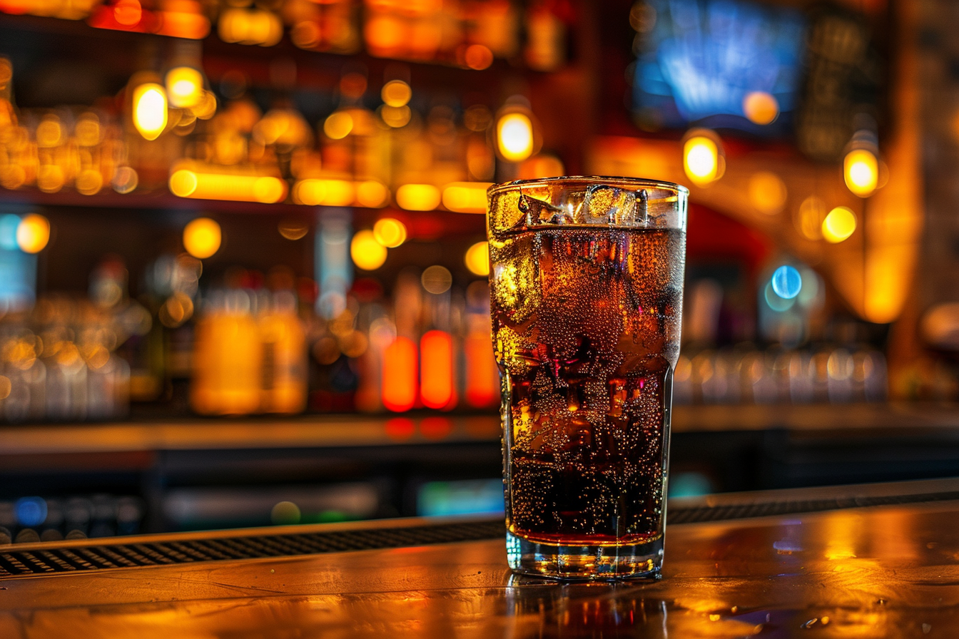 Image gratuite Verre de cola en bar moderne 2