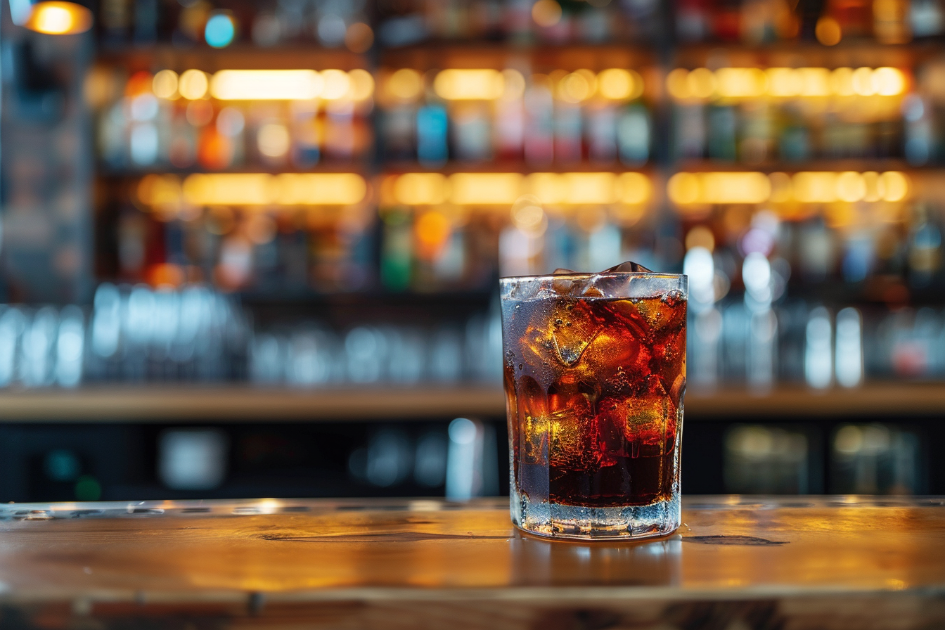 Image gratuite Verre de cola en bar moderne 3