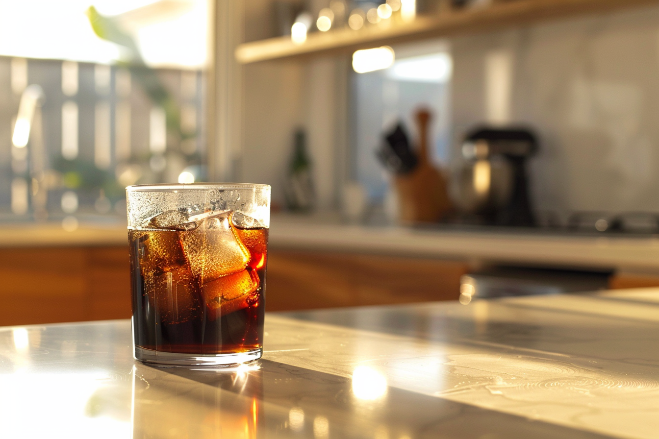 Image gratuite Verre de cola en cuisine moderne 3