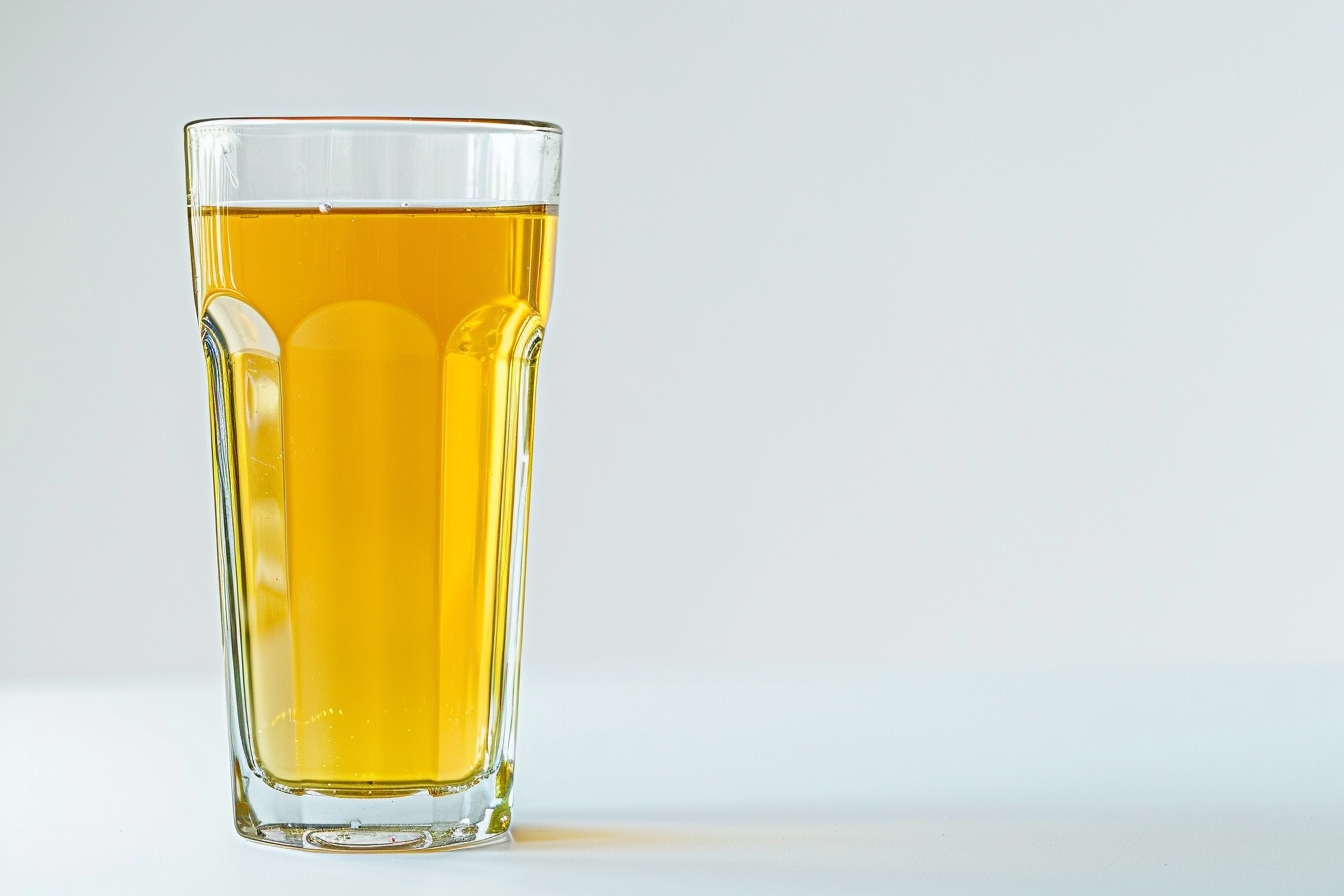 Image gratuite Verre de jus de pomme sur fond blanc 1