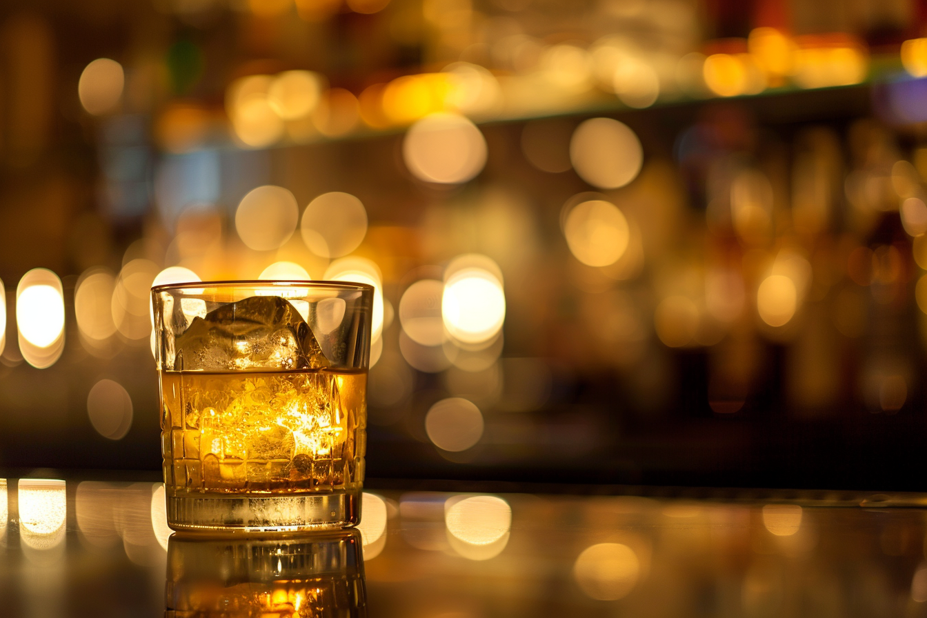 Image gratuite Verre de rhum en bar moderne 3