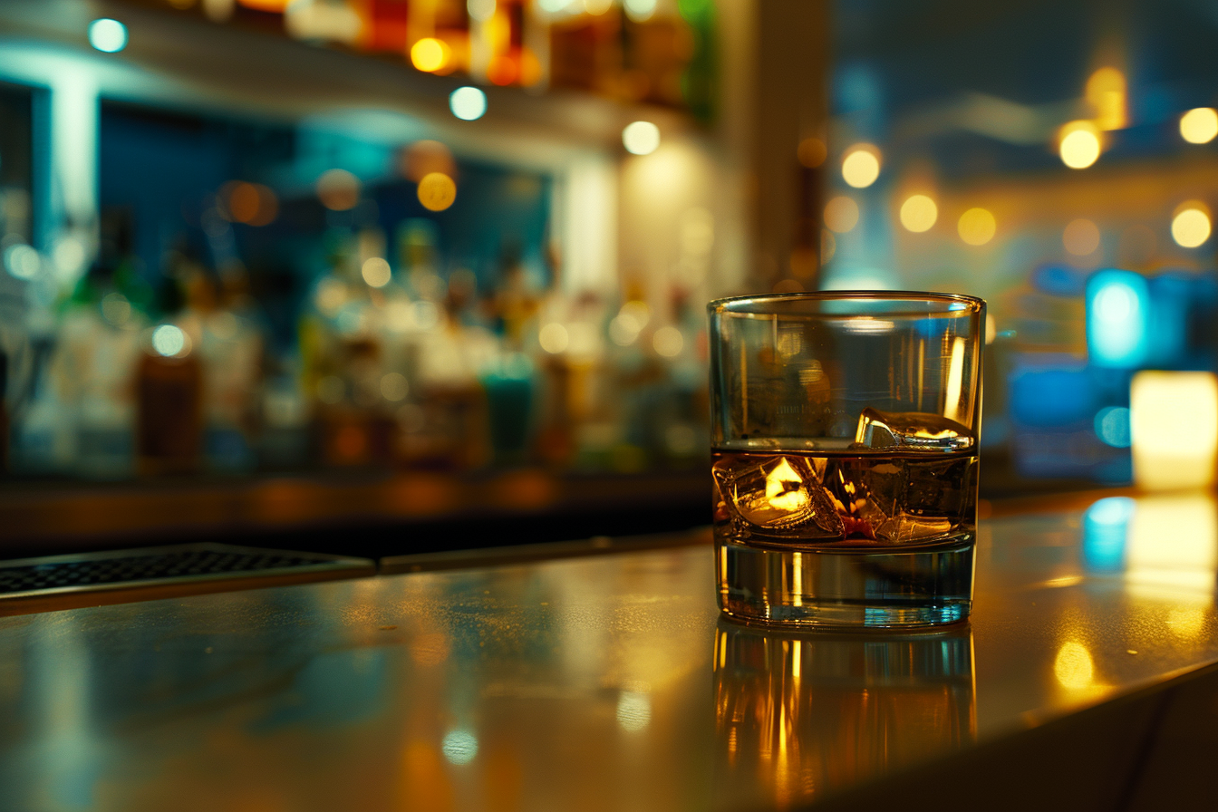 Image gratuite Verre de rhum en bar moderne 5