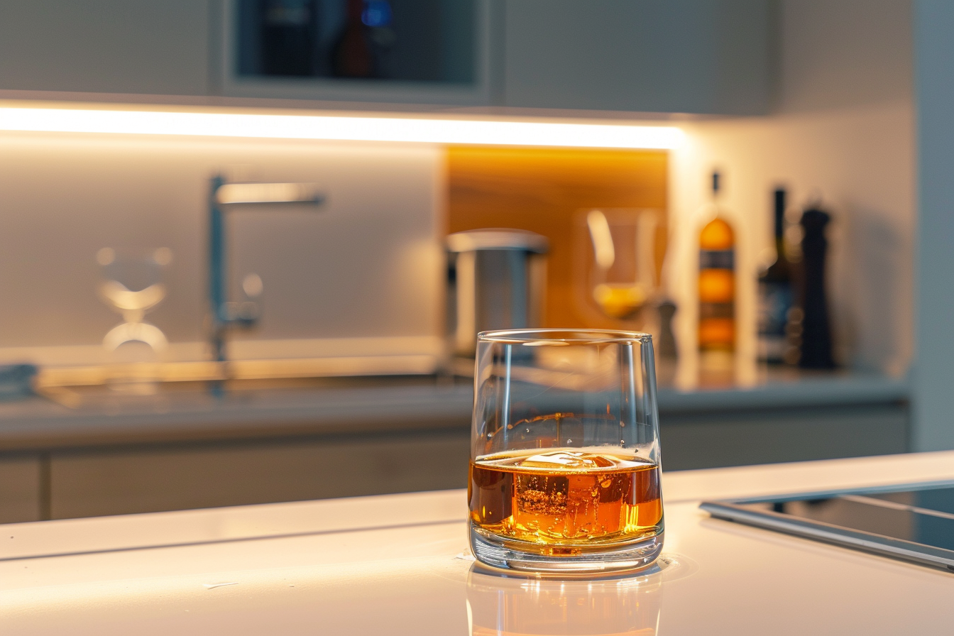 Image gratuite Verre de rhum en cuisine moderne 5