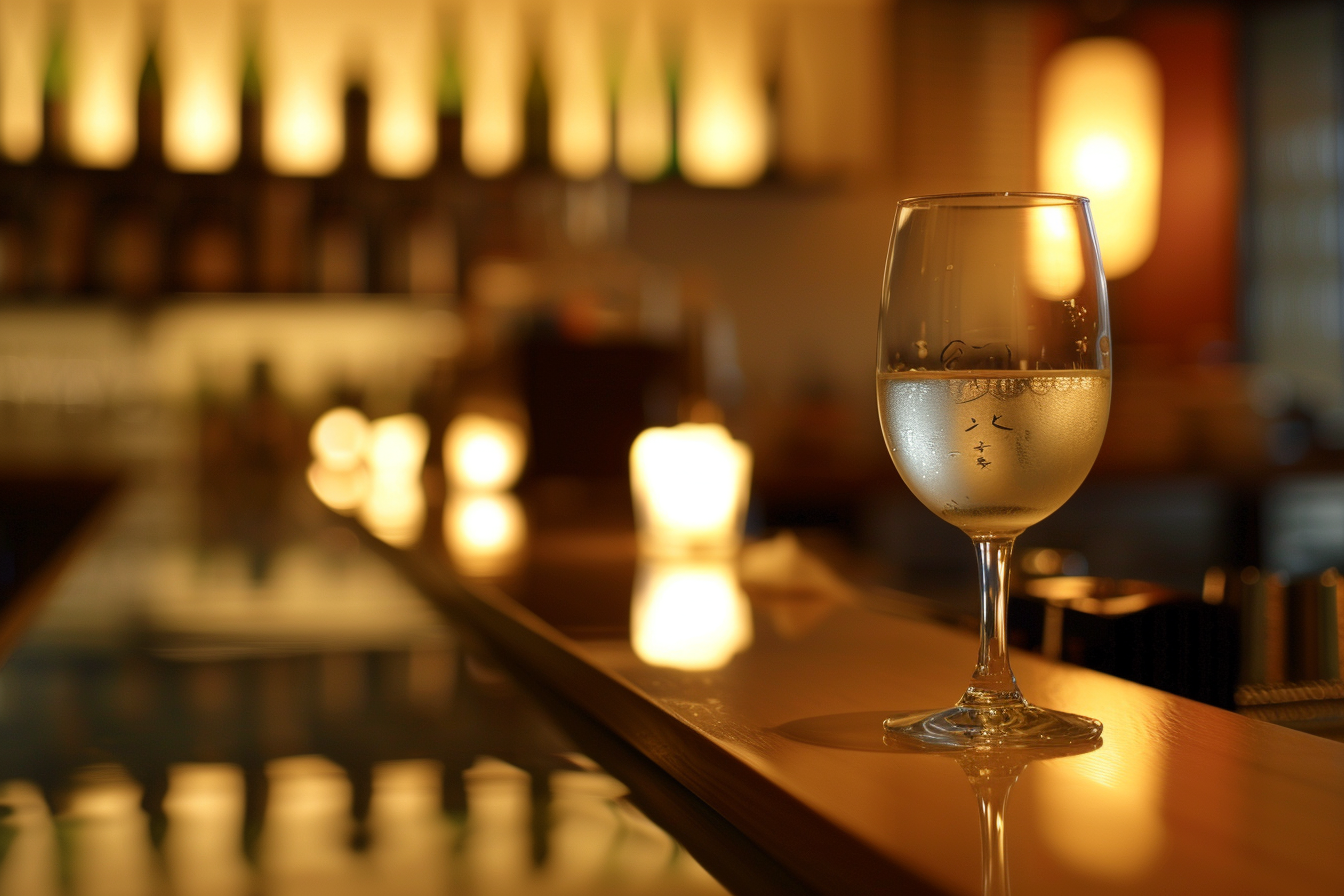 Image gratuite Verre de saké en bar moderne 2