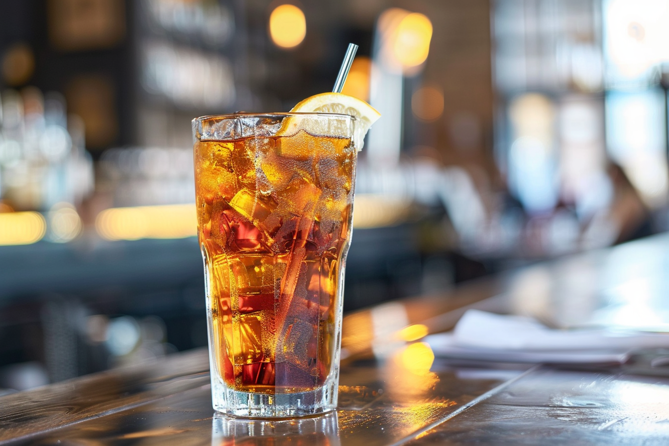 Image gratuite Verre de thé glacé avec glace et citron 6