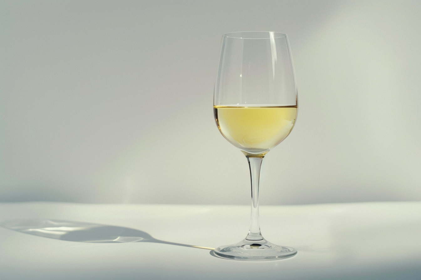Image gratuite Verre de vin blanc sur fond blanc 4