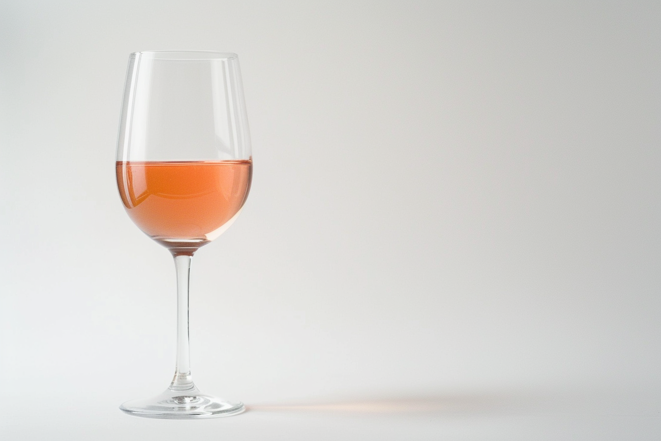 Image gratuite Verre de vin rosé sur fond blanc 3