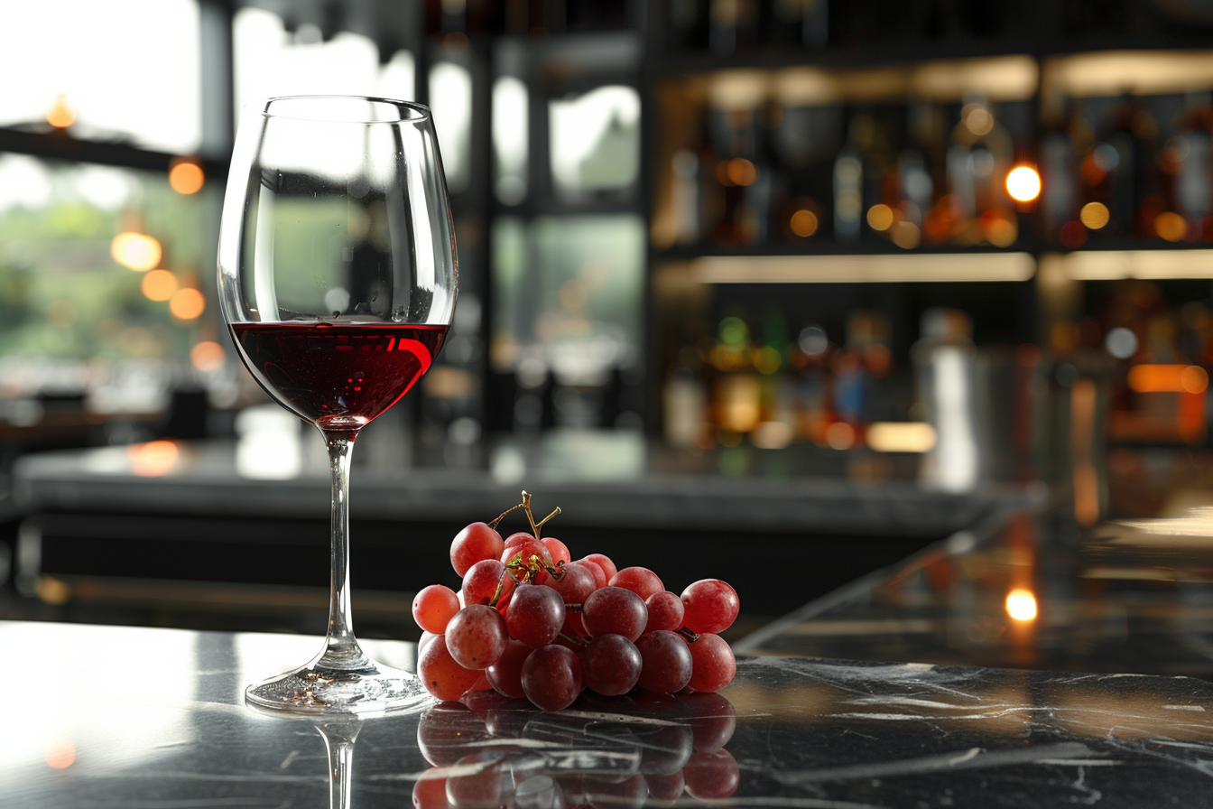 Image gratuite Verre de vin rouge avec raisins 4