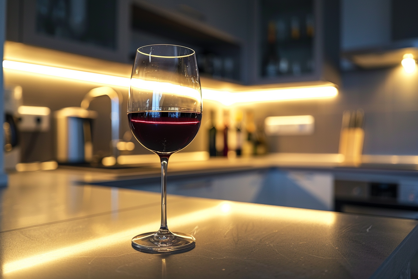 Image gratuite Verre de vin rouge en cuisine moderne 8