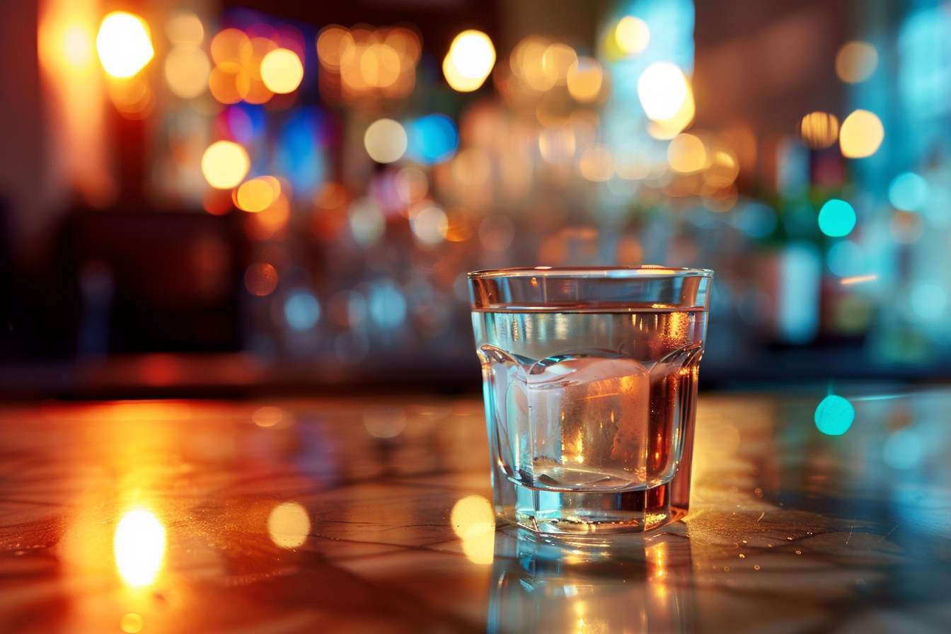 Image gratuite Verre de vodka en bar moderne 1