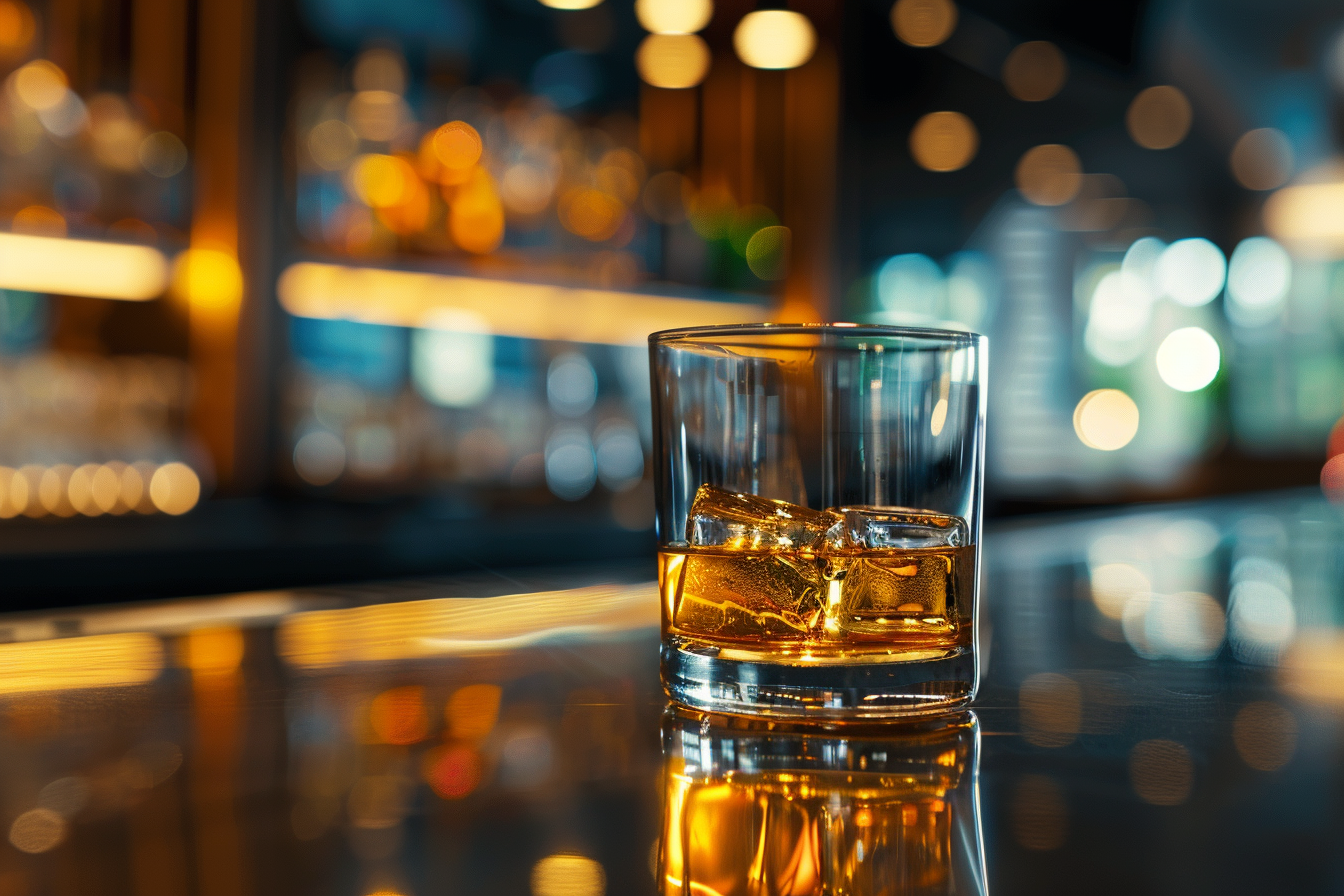 Image gratuite Verre de whisky en bar moderne 4