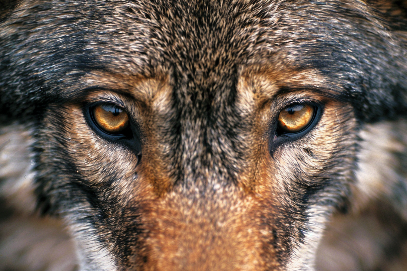 Image gratuite Visage de loup gros plan 1