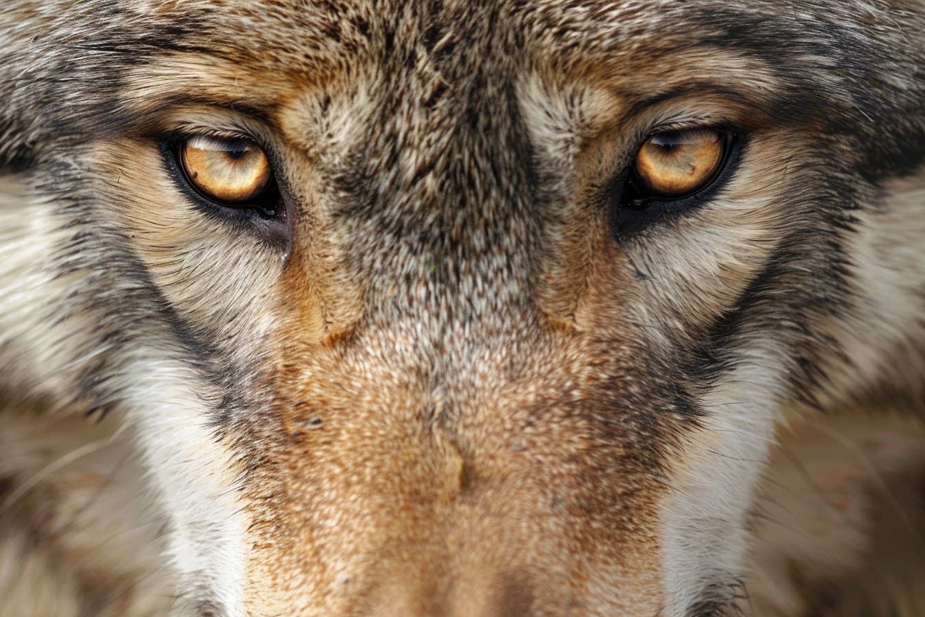 Image gratuite Visage de loup gros plan 2