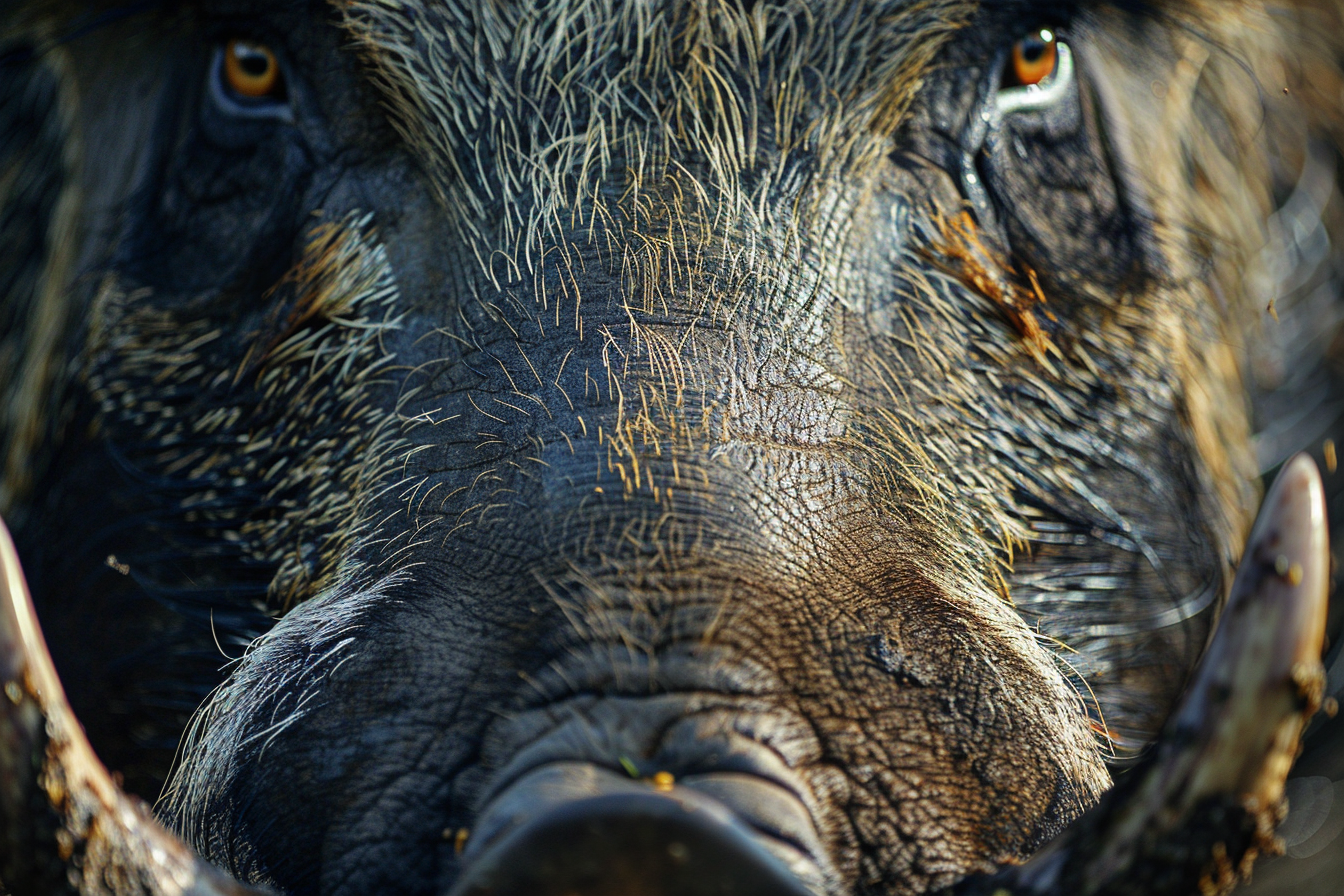 Image gratuite Visage de sanglier gros plan 1