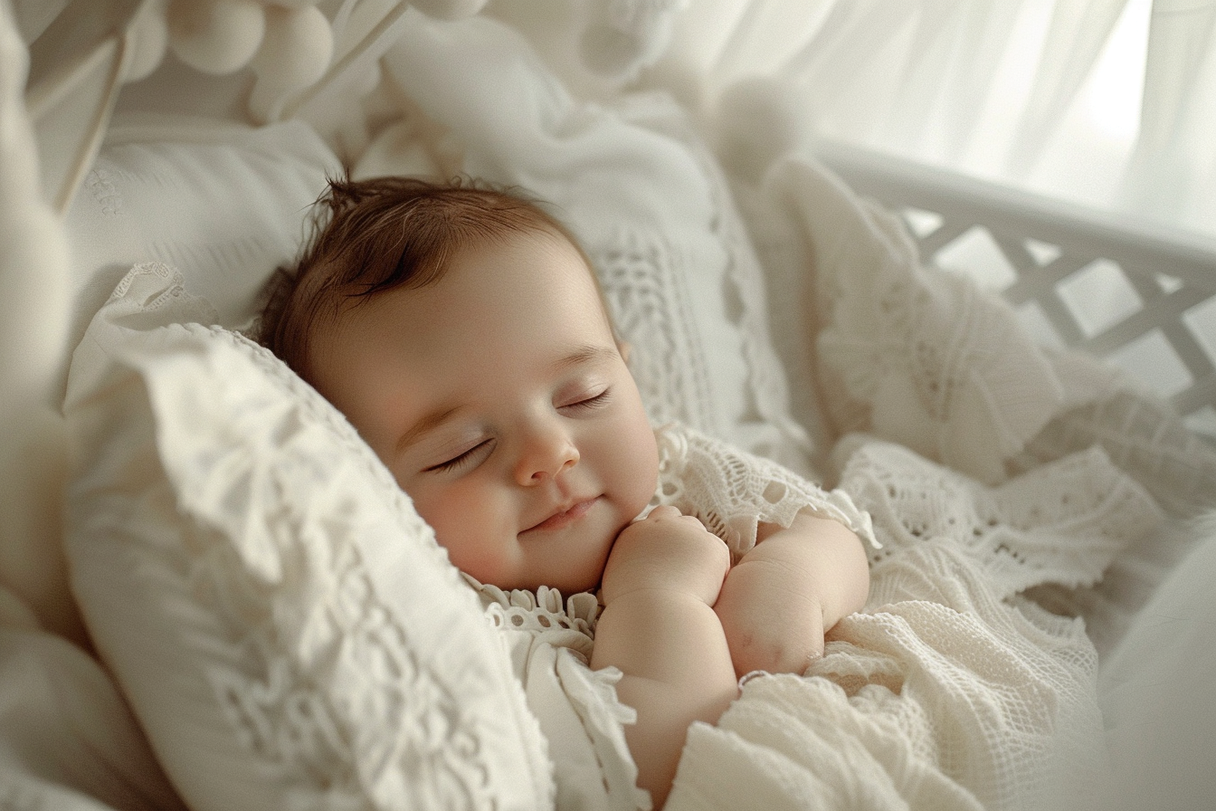 Image gratuite Visage serein du nouveau-né 2