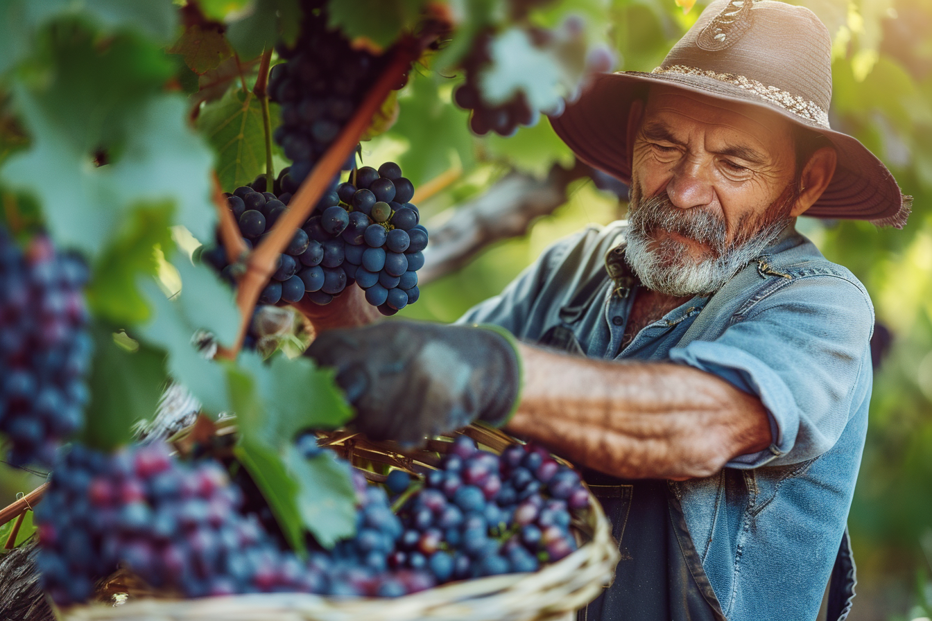 Image gratuite Viticulteur, fond flouté 1