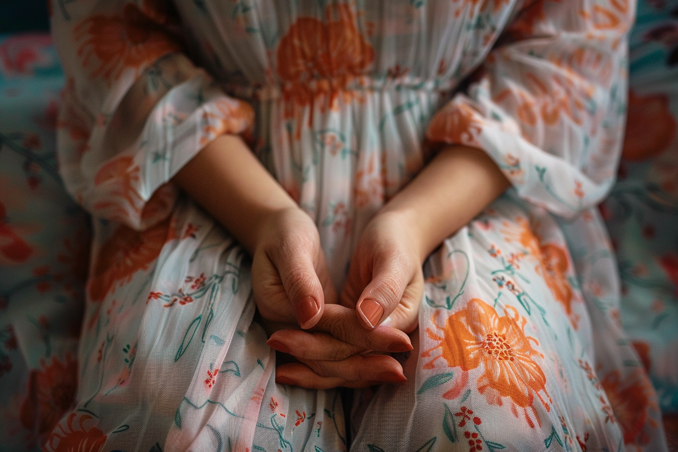 Image gratuite Vue rapprochée mains femme prière, lumière douce 3