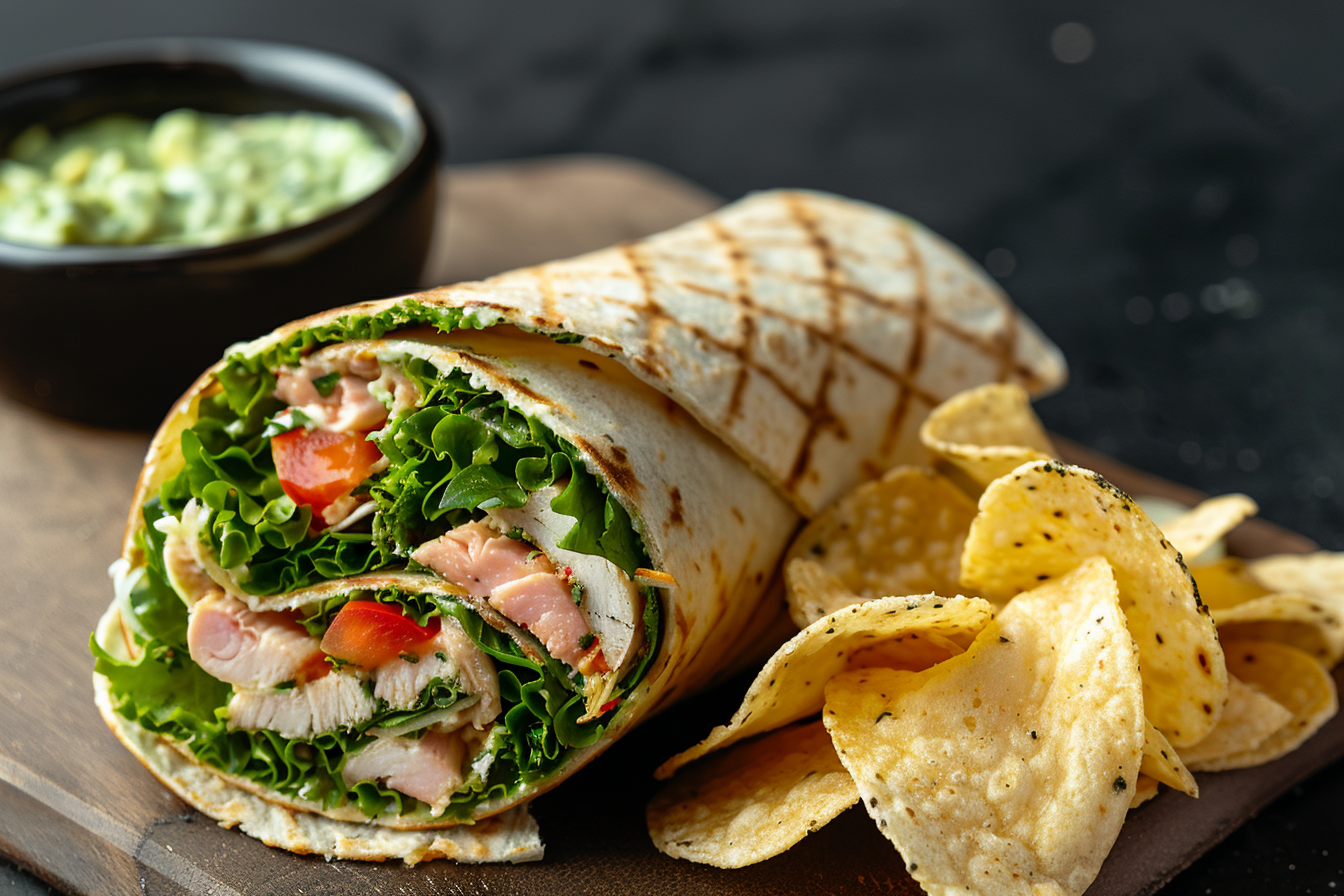 Image gratuite Wrap avec des chips 2