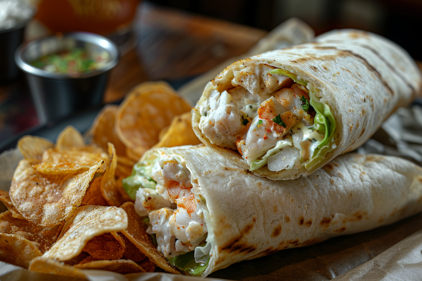 Image gratuite Wrap avec des chips 3